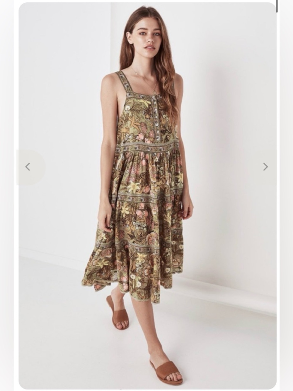 NWT Spell Jungle Midi Dress Size Medium